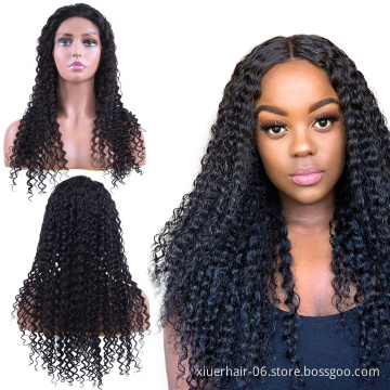 RTS Wholesale High Quality Braided Curly Lacefront For Black Women Perruque Full Lace Cheap Human Wigs 100% Human Hair